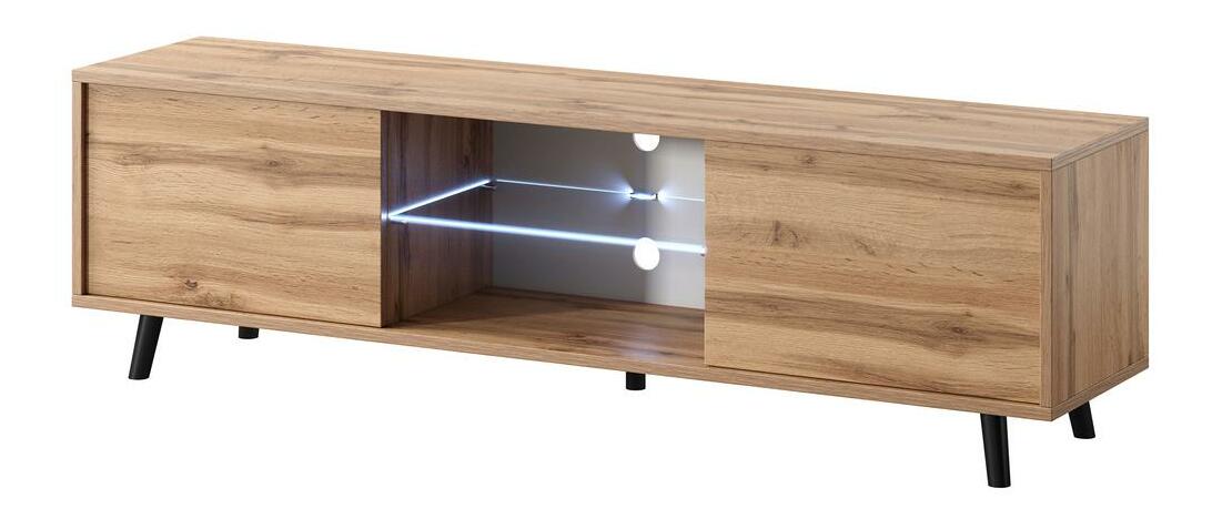 TV skrinka/stolík Leiros (s osvetlením) (dub wotan)
