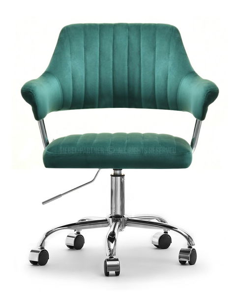 Stolička Merylyn (zelená + chrómová)