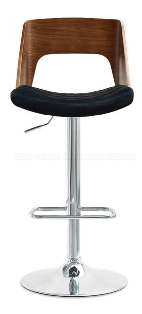 Scaun Hooray (nuc închis + crom)