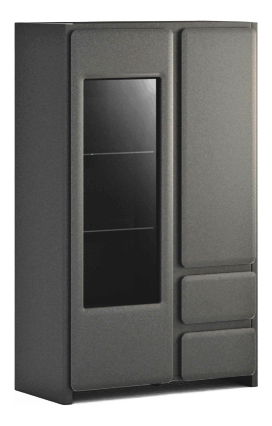 Vitrína BRW Possi REG1W1D2S/14/8 (s osvetlením)