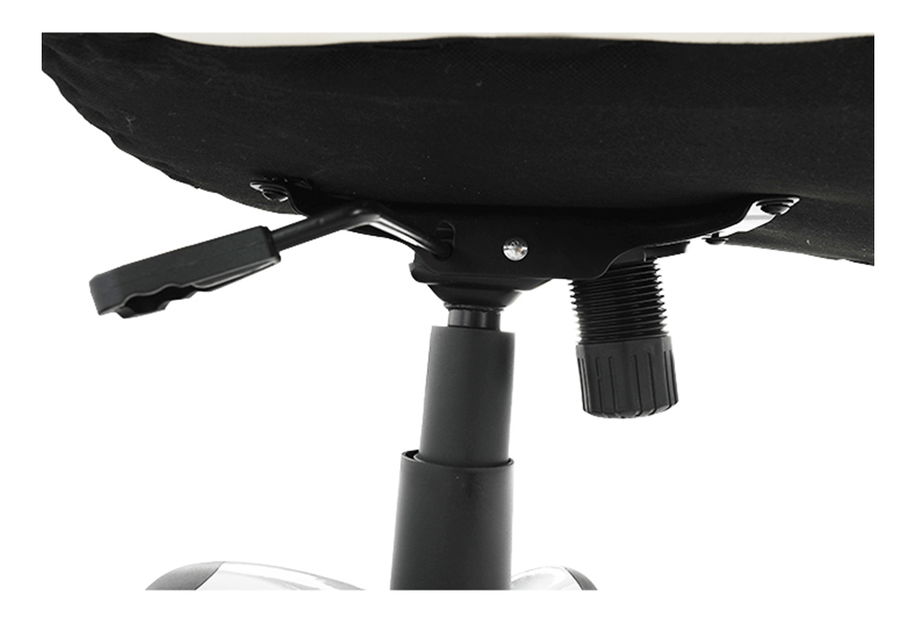 Irodai fotel Afra textilbőr (fehér + fekete)