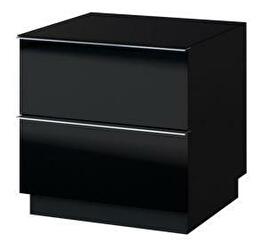 Falraszerelhő TV asztal Henry Typ 38 (fekete + magasfényű fekete)
