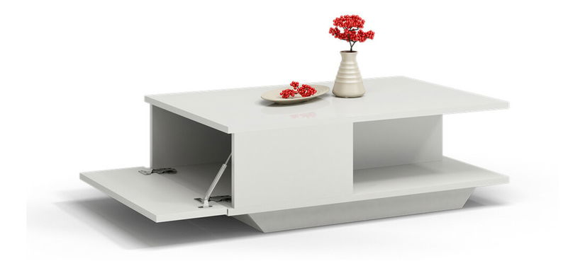 Konferenčný stolík Dosgracios 1 (lesk biely)