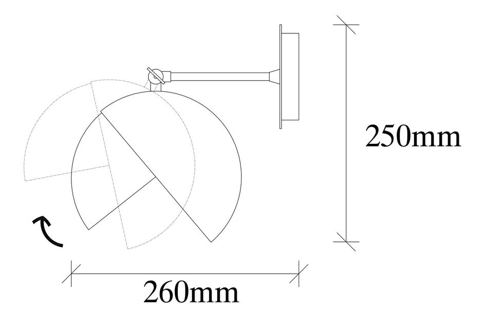 Nástenné svietidlo Berca 252