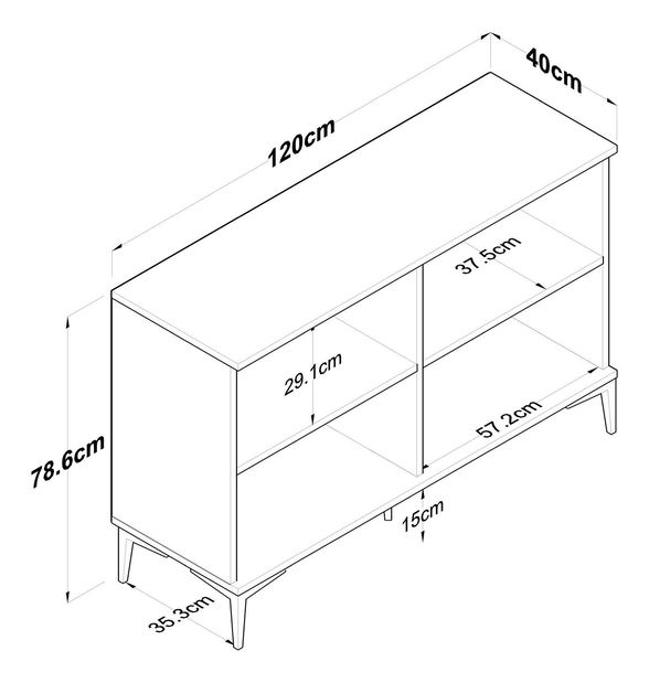 Dulap Jenaretta 162 (alb + nuc)