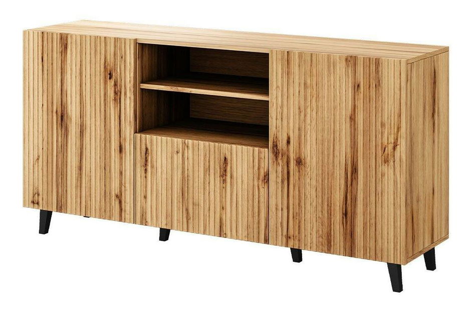 Komoda Tilderi 150 (dub wotan + čierna) *výpredaj 