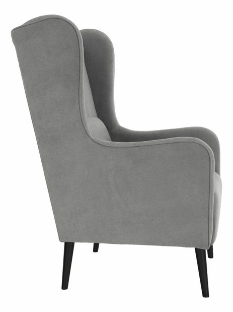 Kreslo ušiak Brius (sivá)