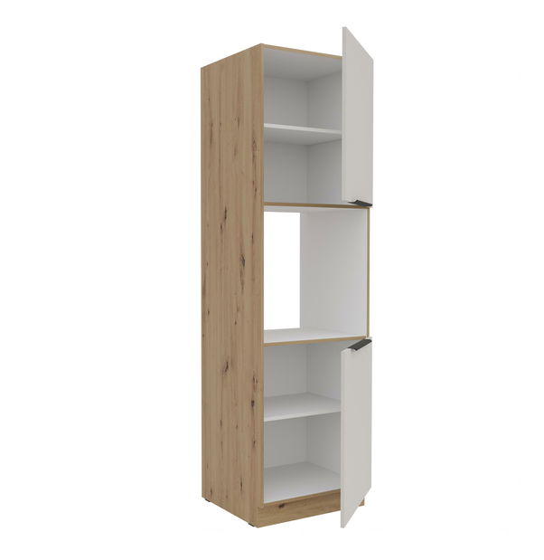 Potravinová kuchynská skrinka Sayla 60 DP-210 2F (kašmír + dub artisan)