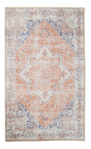 Koberec Hemeria 7 (modrá + oranžová)