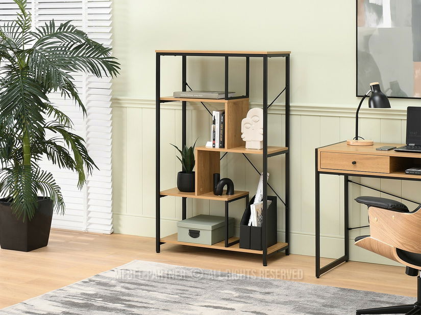 Regál Harp A (tölgy + fekete)