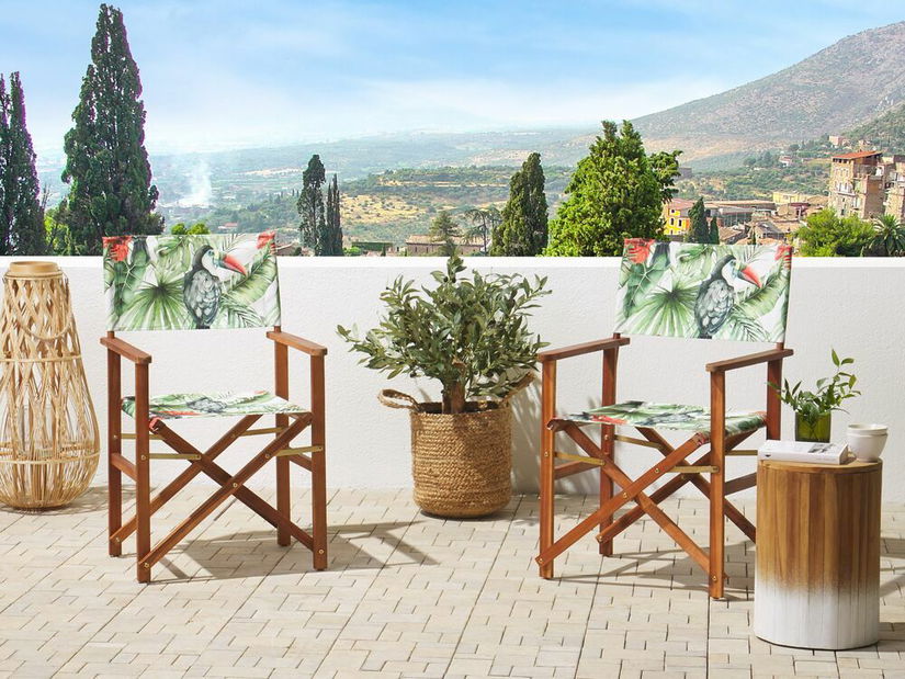 Súprava 2 poťahov na záhradné lehátko Ciala (vzor tukana)