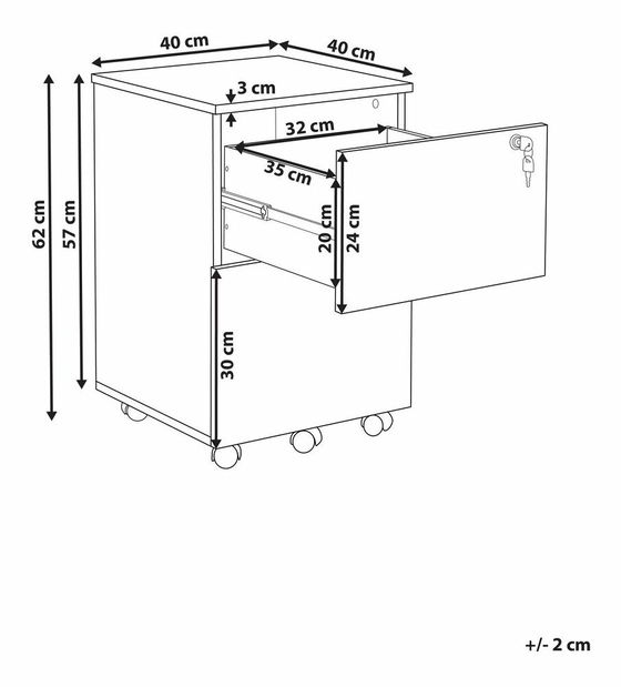 Kontajner Johsy (biela)