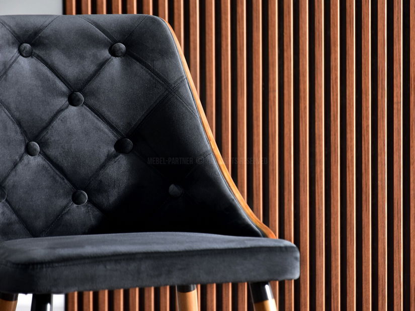 Scaun Mira (nuc închis + nuc)