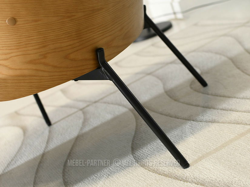 Fotoliu de design Antienos (gri + negru)