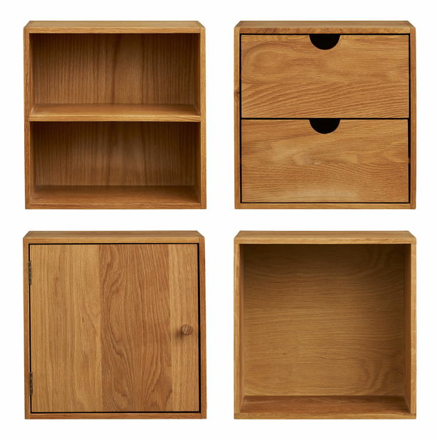 Set 4 ks políc Tianora 7 (prírodná)