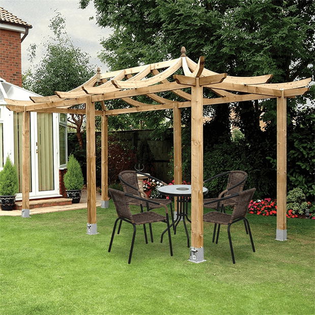 Scaun de grădină (2 buc.) Durley (Maro + Negru) *vânzare stoc