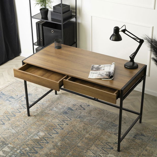 Masă de scris Azisa (nuc + negru) 