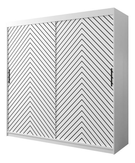 Ormar za garderobu Reforzarlas (crna + hrast artisan)