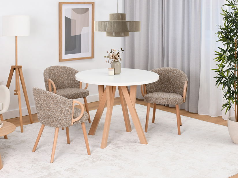 Jedálenský stôl Bulgaria (biela)