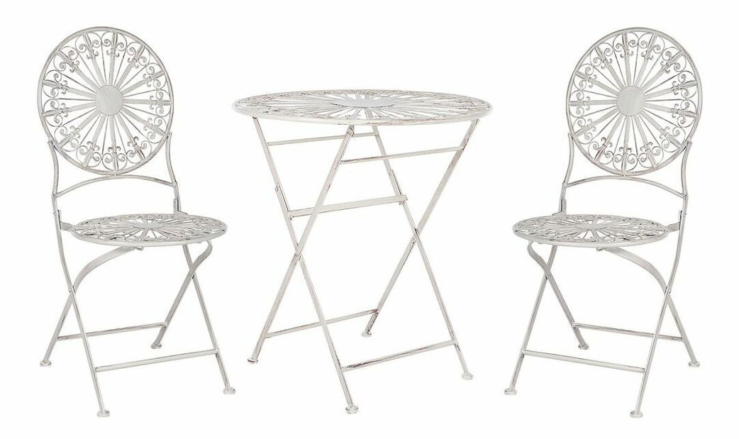 Balkónová zostava Sarala (biela) 