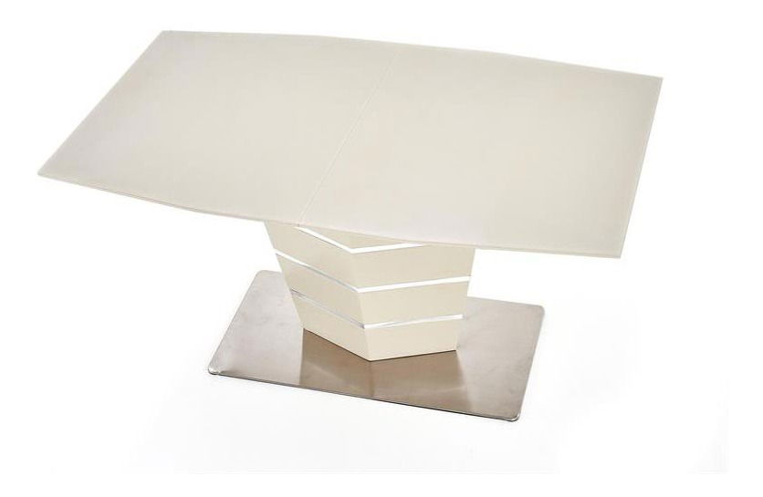 Blagovaonski stol na razvlačenje 140-180 cm Suena (bijela + srebrna) (za 6 do 8 osoba)