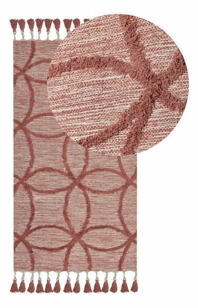 Covor pentru copii ⌀ 100 cm Kity (roșu)