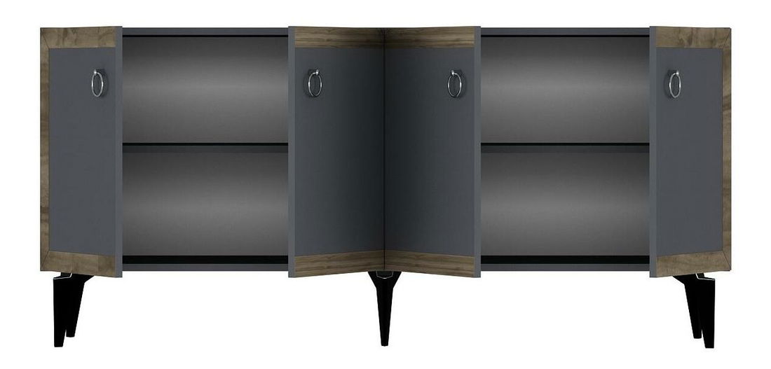 Skrinka Sotema 1 (antracit + orech) 