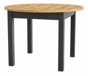 Jedálenský stôl Isiah 02 (dub + čierna) (pre 4-8 osôb)