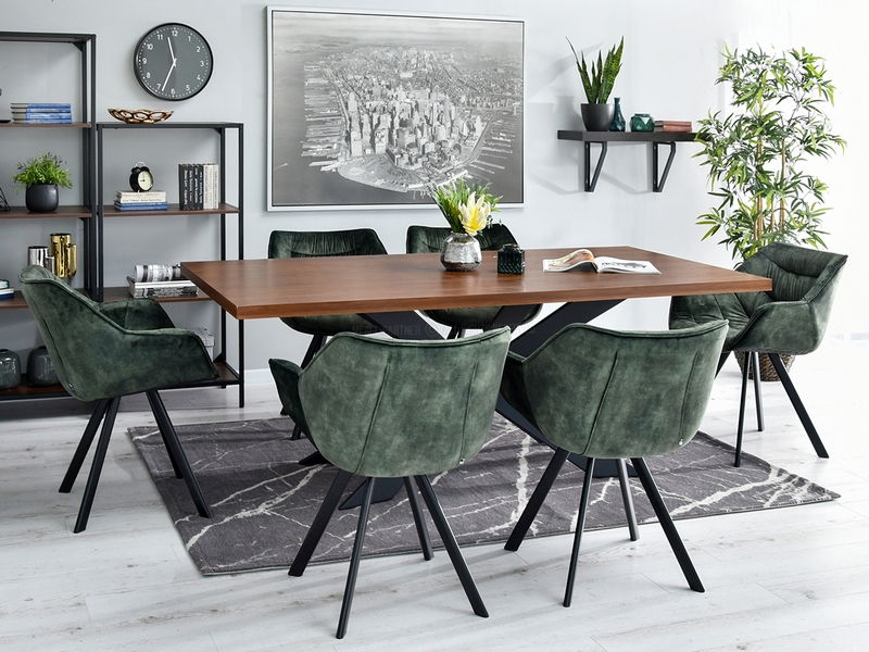 Stolica Nina (zelena + crna)