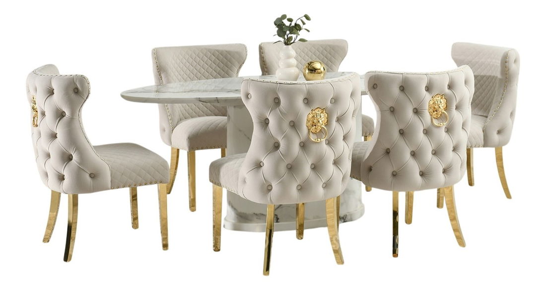 Szék Gabi (bézs + arany)