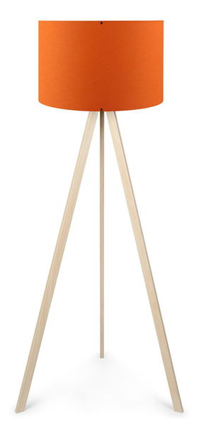 Lampă de podea Comporollo 1 (Portocaliu + stejar)