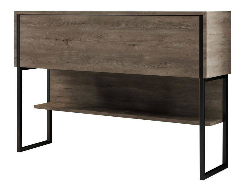 Konzolni stolić Luna 4 (crna + orah)