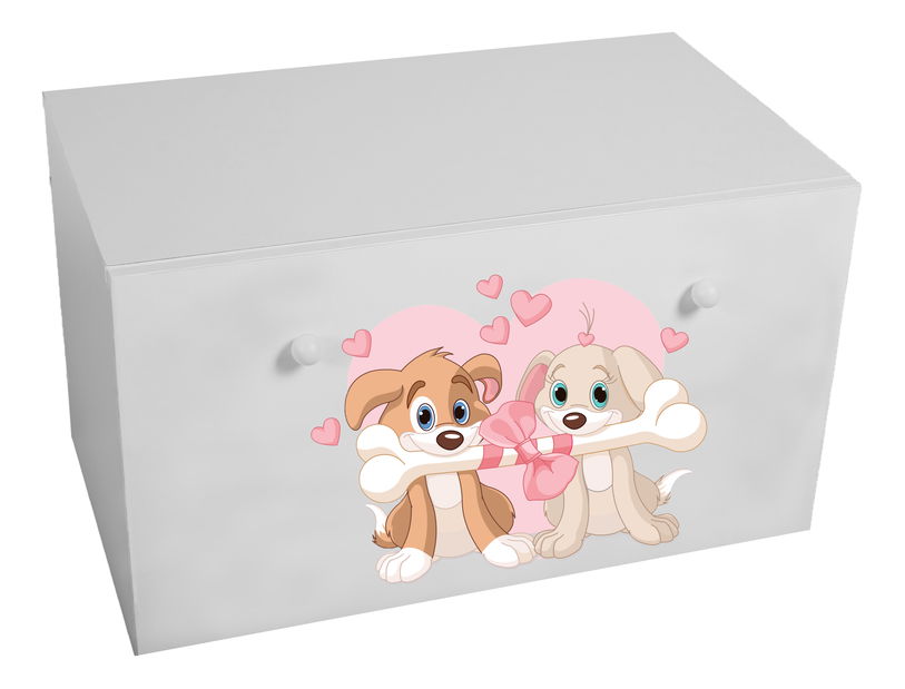 Gyermek tároló box Ione (fehér)