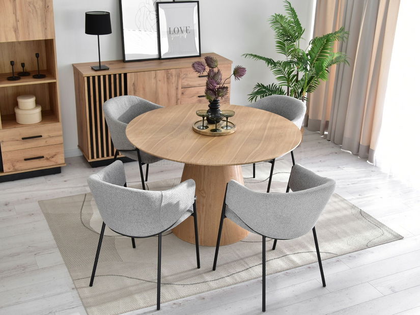 Stolička Chad (sivá + čierna)