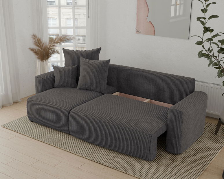 Colțar Denia (S) (gri negru)