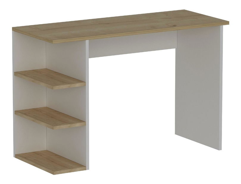 PC stolík Satono (dub zafírový + biela) 
