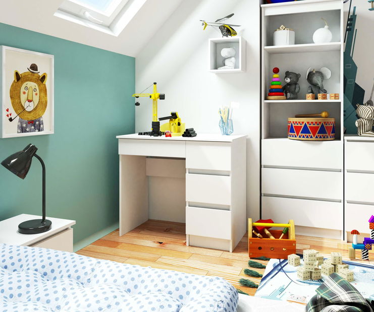 PC stolík Benicio II (biela) (P)