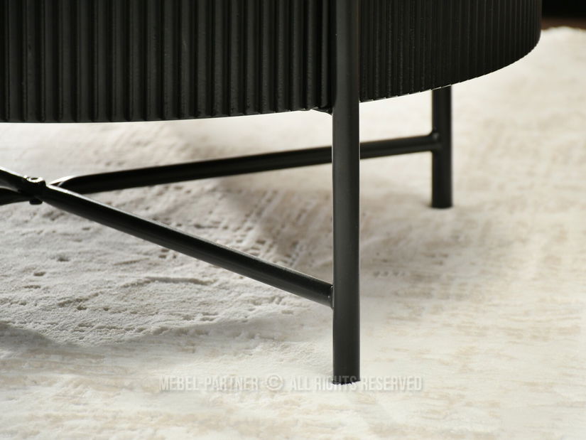 Konferenčný stolík Nixi (čierne drevo + čierna)