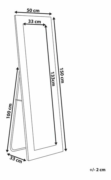 Oglindă Afolabi (alb)