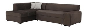 Rohová sedačka Milenna (hnedá) (L)