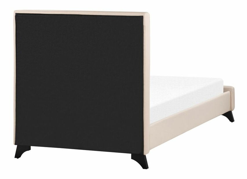 Egyszemélyes ágy 90 cm AMBRE (ágyráccsal) (bézs)