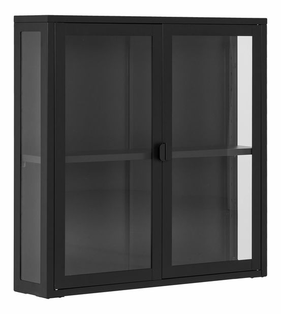 Vitrină de perete Bisalia 8 (negru)