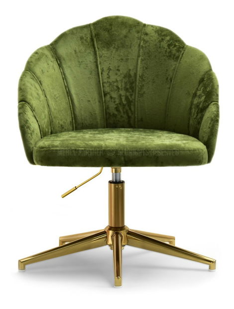 Fotoliu relax Leezare (verde + auriu)