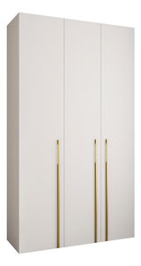 Dulap de haine 140 cm Carmela 40-3 (alb + Auriu)