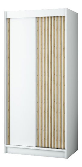 Ruhásszekrény 100 cm Ladonna (matt fehér)