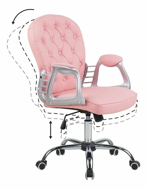 Irodai szék Princi (rózsaszín)