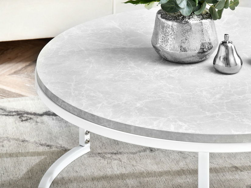 Dohányzóasztal Kolja Stolik Xl (szürke + fehér)