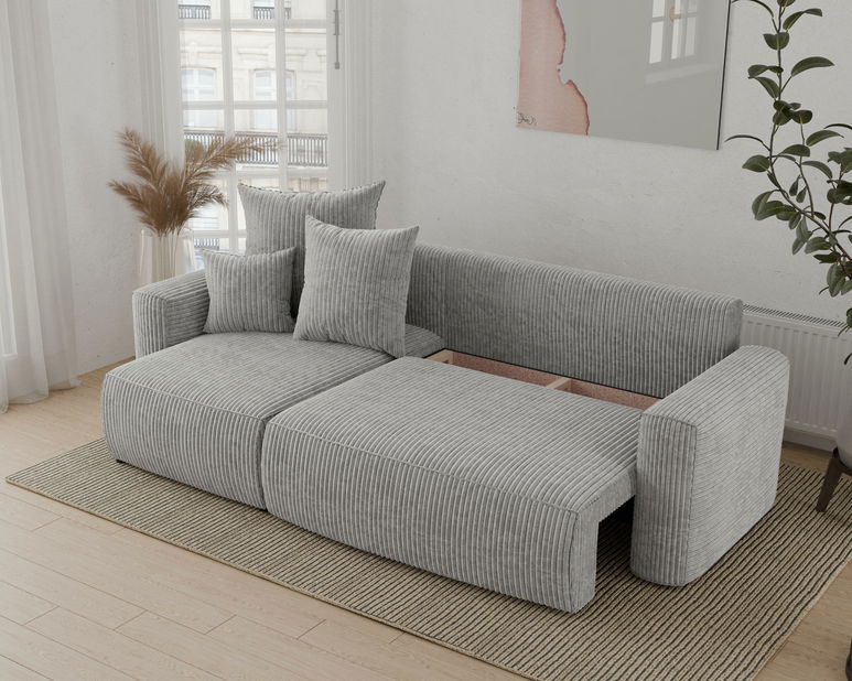 Rohová sedačka Denia (L) (svetlosivá)