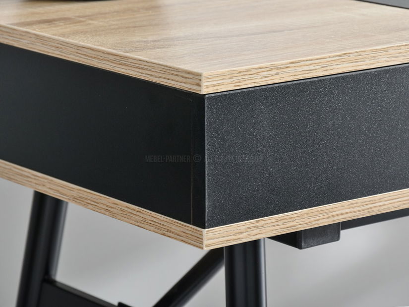 PC stolić Vicken (hrast + crna)