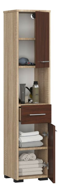 Kúpeľňová skrinka Farid TYP3 (dub sonoma + wenge)